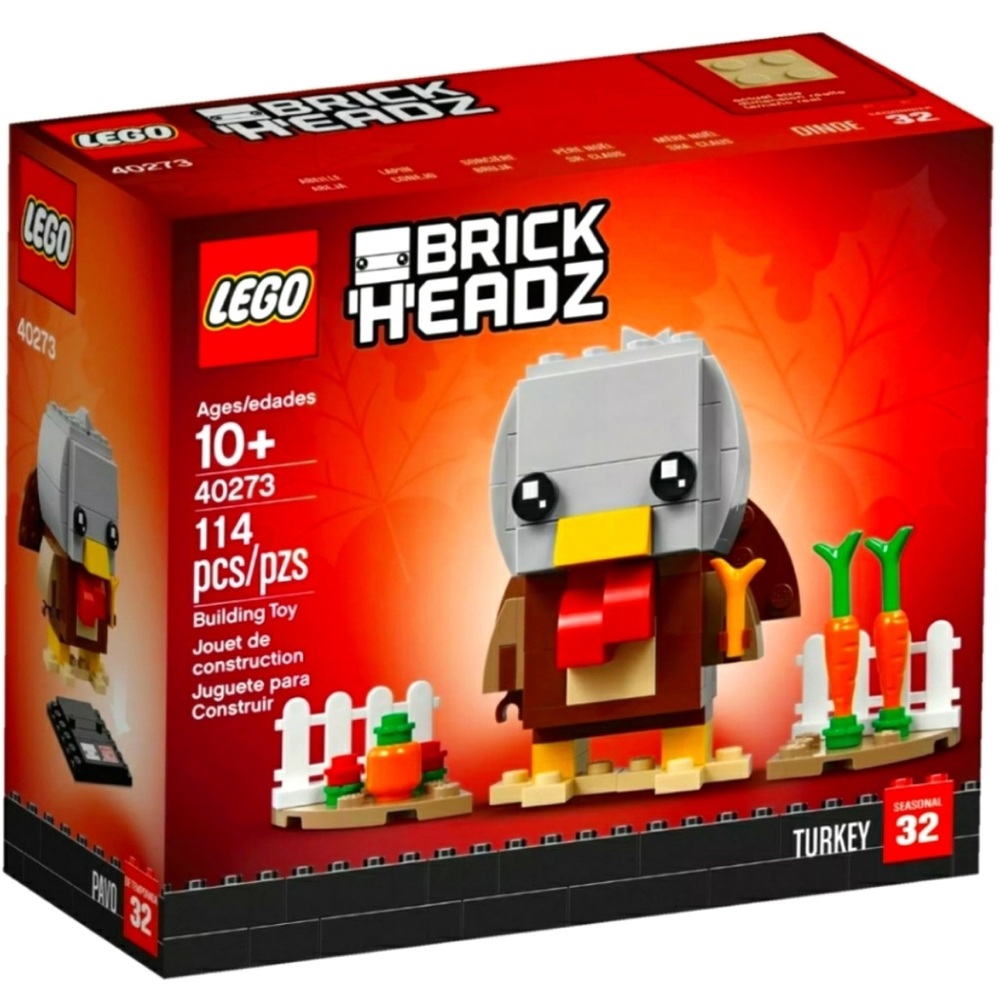 LEGO BrickHeadz 40273 Thanksgiving Turkey - Brand New Sealed, Retired